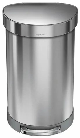 Simplehuman Coș de gunoi cu pedală 45 l, oțel mat