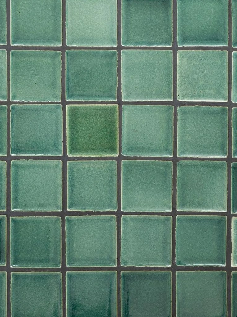 Masuta laterala, din metal si ceramica, green Porto