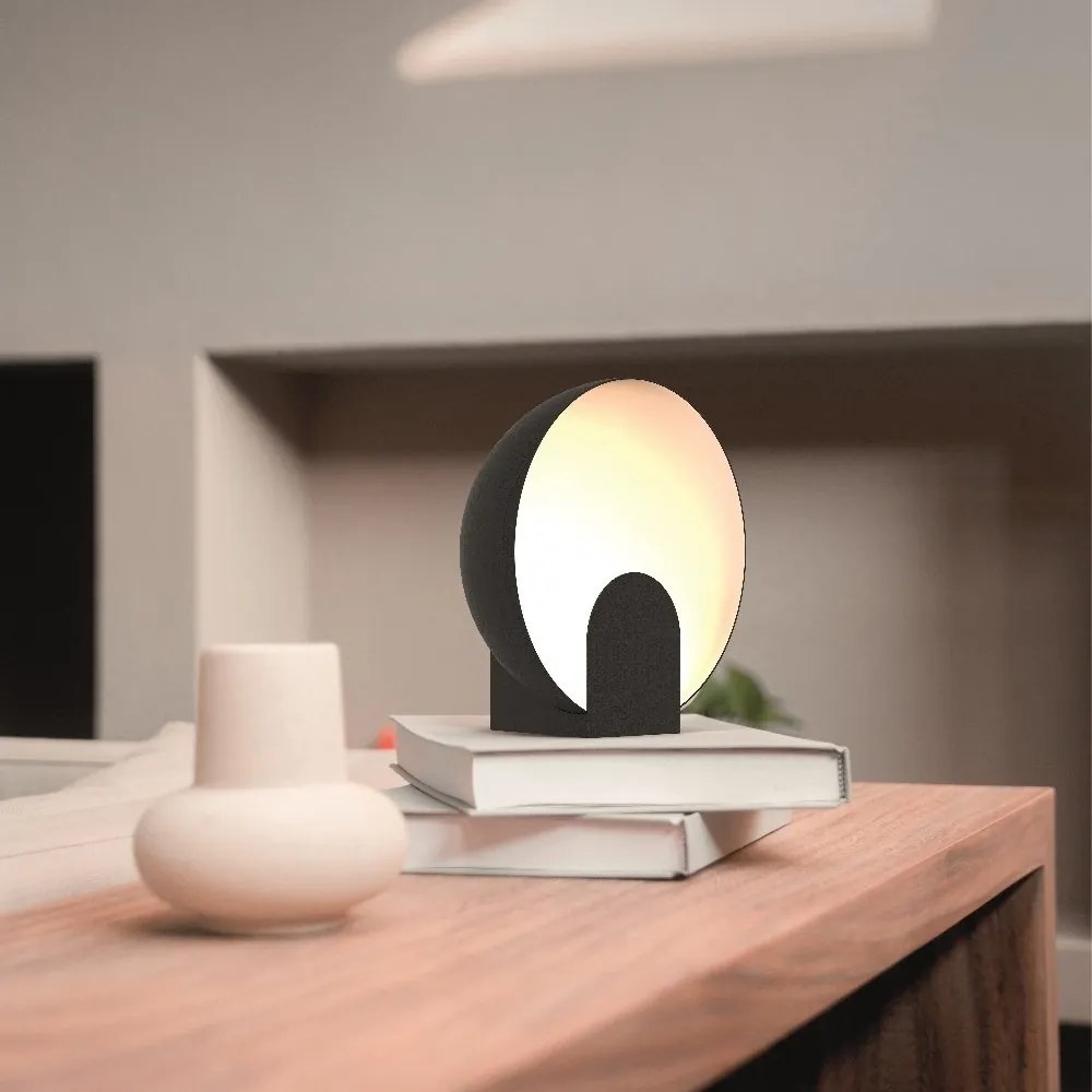 Veioza, Lampa de masa LED design ambiental OCULO negru