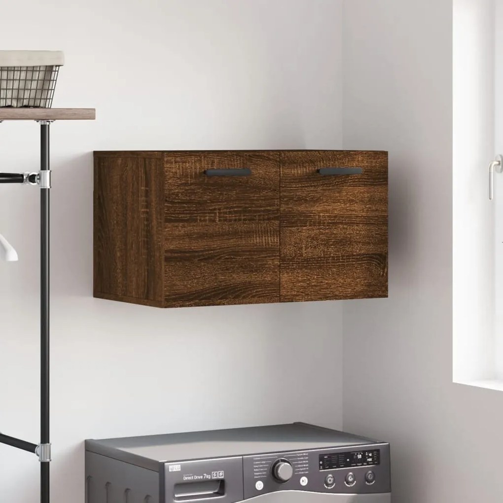 vidaXL Dulap de perete, stejar maro, 60x36,5x35 cm, lemn prelucrat
