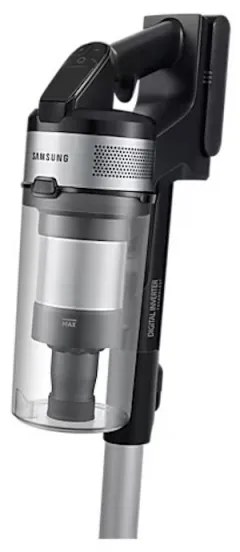 Resigilat: Aspirator vertical Samsung Jet65 Stick VC, 21.6V Li-ion, 410W, Cyclone, Motor inverter, 40 min, Negru