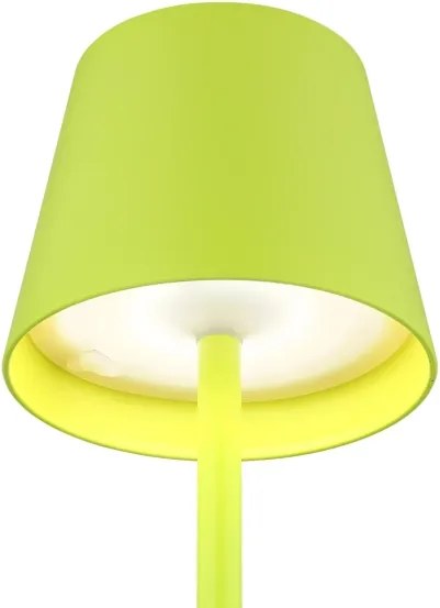 Globo 58488NG-LED Lampă de masă VANNIE pentru exterior, reglabilă (dimmabilă), cu control tactil și reîncărcabilă, 3W/5V IP54 1800mAh, verde