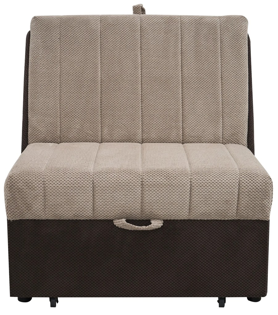 Fotoliu monica d28-22, 100x85 cm, maro/bej, textil