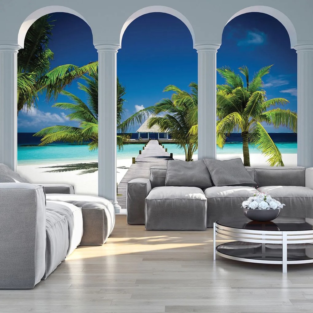 Fototapet - Privire spre plaja (152,5x104 cm)