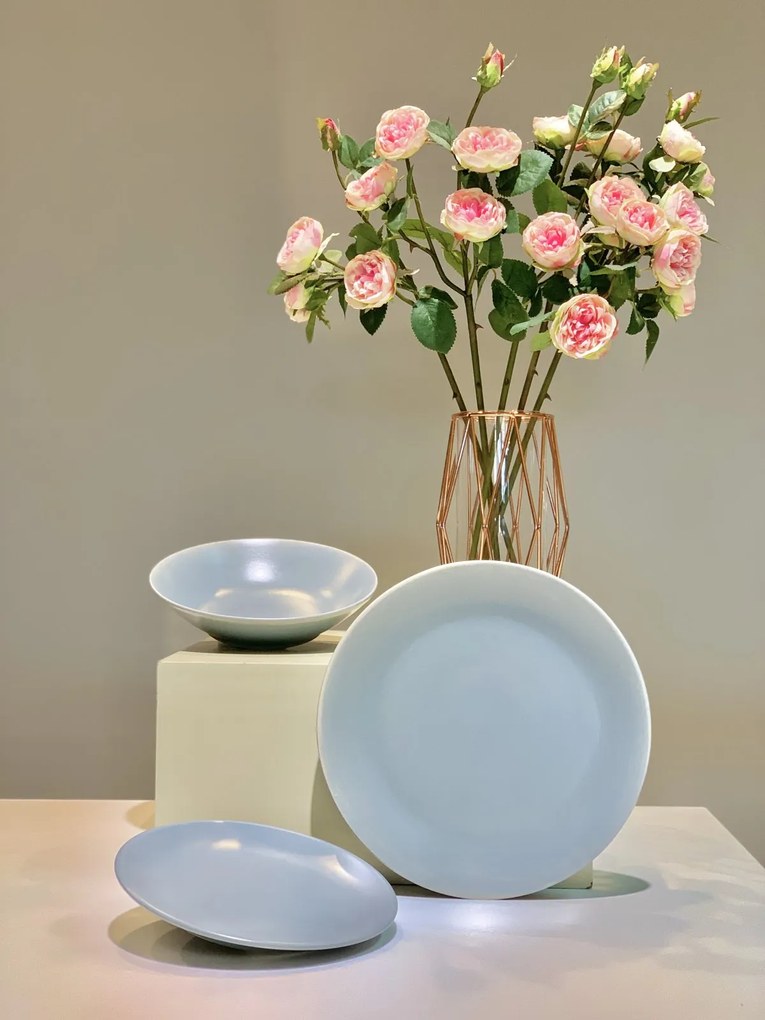 Set 3 Piese Tognana Gri ( Farfurie Mare, Farfurie Mica, Bol )