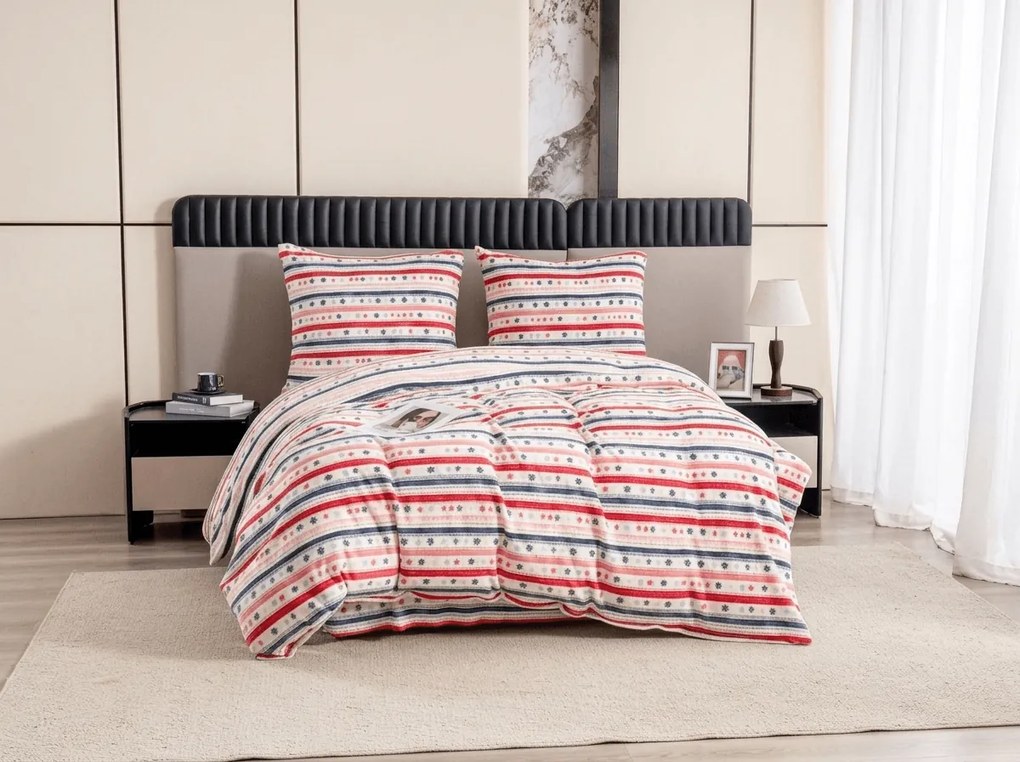 Lenjerie cocolino SNOWLINE colorata Dimensiune lenjerie de pat: 2 buc 70 x 90 cm | 200 x 220 cm