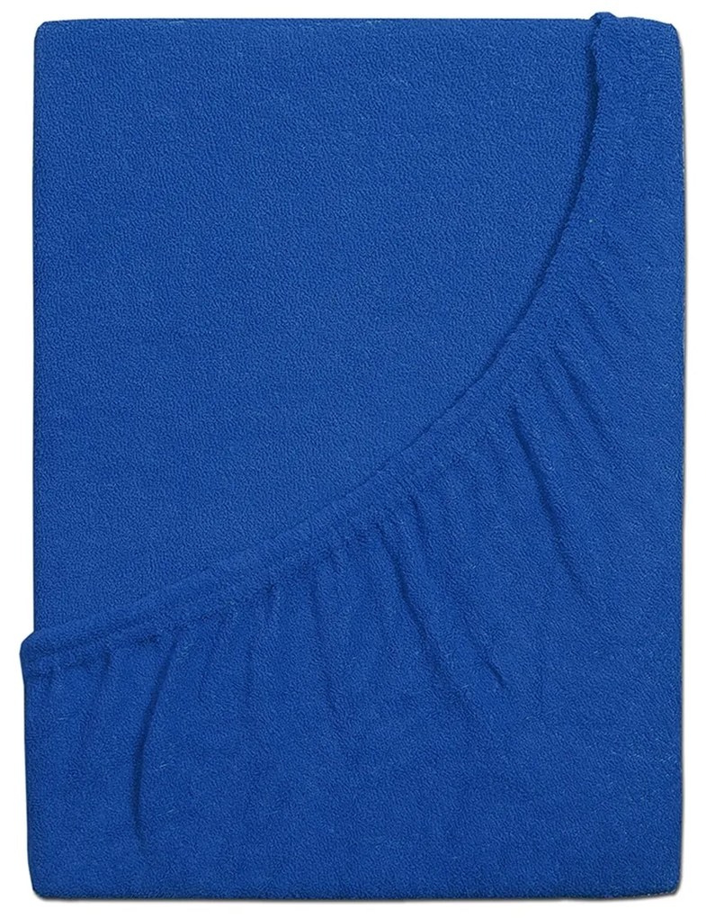 Cearșaf de pat 4Home din frotir Ideal albastruregal , 180 x 200 cm, 180 x 200 cm