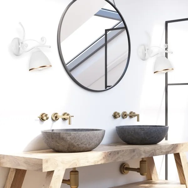 Lampă de perete RETRO II 1xE27/60W/230V alb