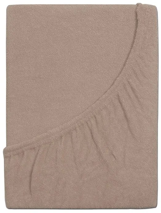 Cearceaf frote pentru patut EXCLUSIVE 60x120 cm maro deschis