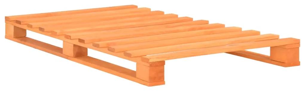 285262 vidaXL Cadru de pat din paleți, maro, 90x200 cm, lemn masiv de pin