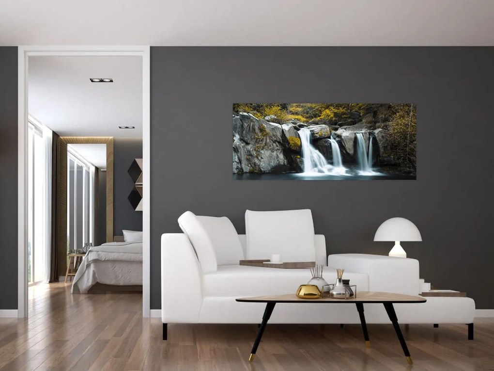 Tablou - Cascade, Lushan, China (120x50 cm)