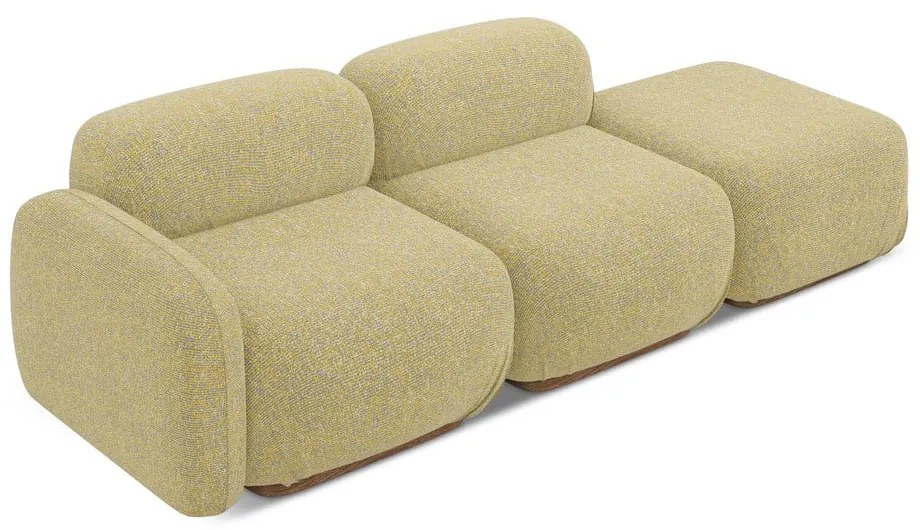 Șezlong modular galben (cu colț pe partea stângă) Ailani – Makamii