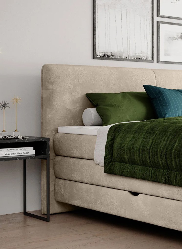 Pat tapitat boxspring Valente 180x200 cm