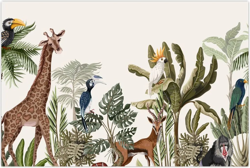 Tablou - Locuitorii africii (90x60 cm)