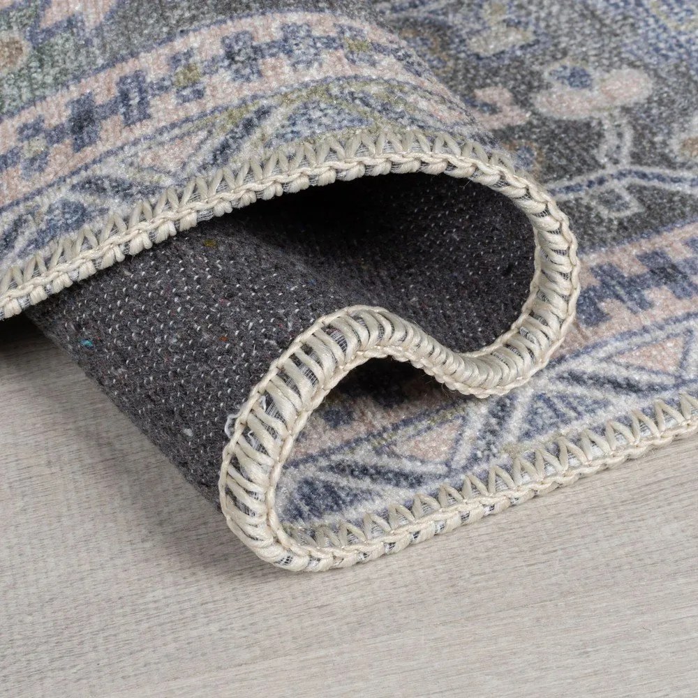 Covor verde lavabil din amestec de fibre reciclate 160x230 cm Windsor – Flair Rugs