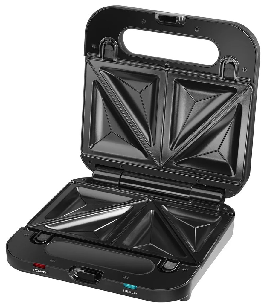 Sandwich-maker Amica SMK4011 750 W 3 tipuri de placi Negru