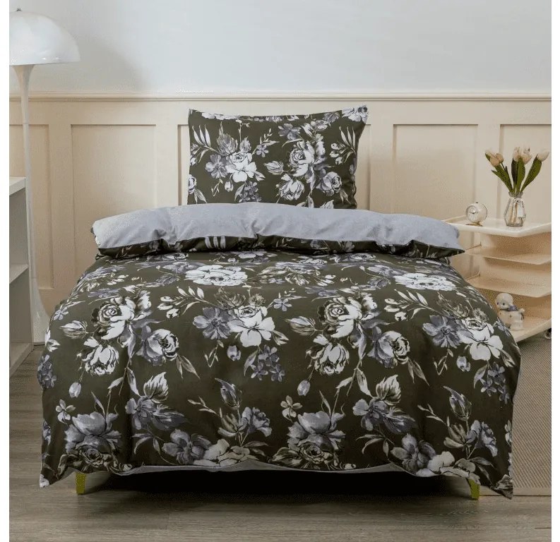 Lenjerie de pat din microflanel VIONAE verde Dimensiune lenjerie de pat: 70 x 90 cm | 140 x 200 cm