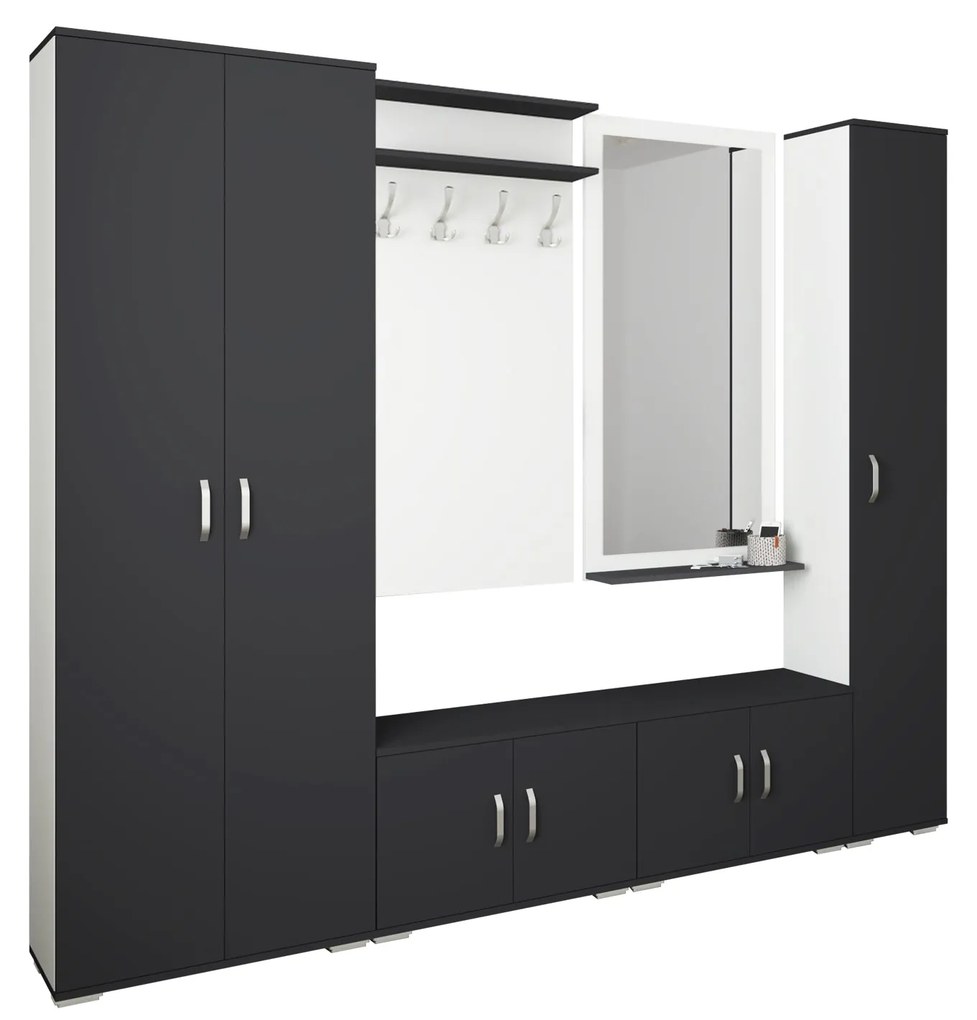 Set Hol Como V2, Antracit/Alb, L 230 cm