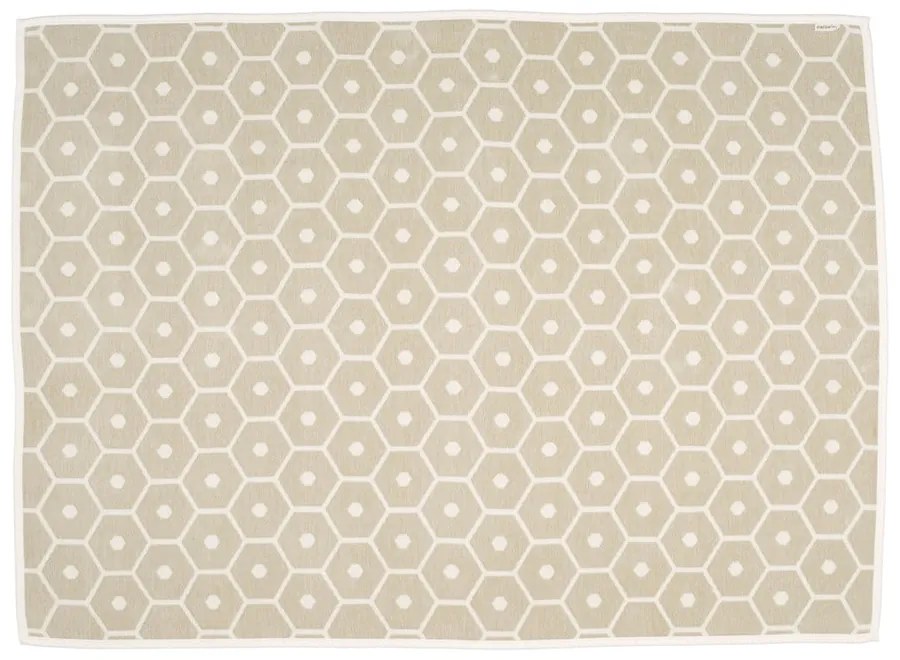 Pătură crem din amestesc de lână 140x180 cm Honey Sand – Pappelina