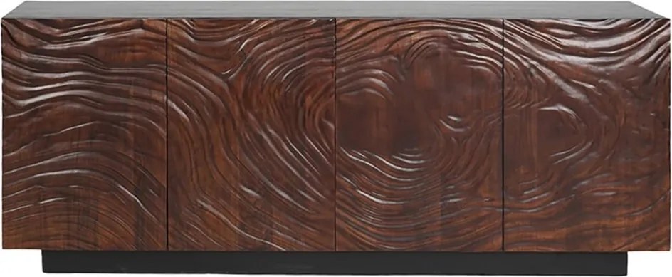 Comoda cu model 3D, Lemn Salcam, Maro, FLUID 175cm