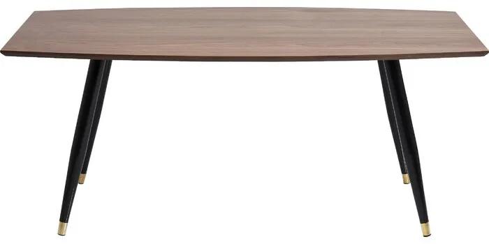 Masa, metal/lemn, maro, 90 x 180 x 76 cm