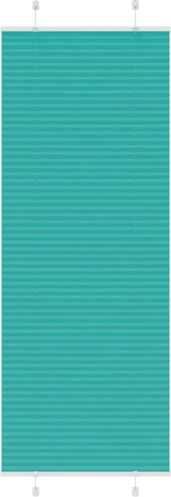 vidaXL Jaluzea plisată verde petrol 80x200cm Lățime țesătură 79,4 cm