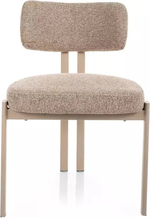 Scaun tapitat Misaki 253 bej / cașmir - H81 cm