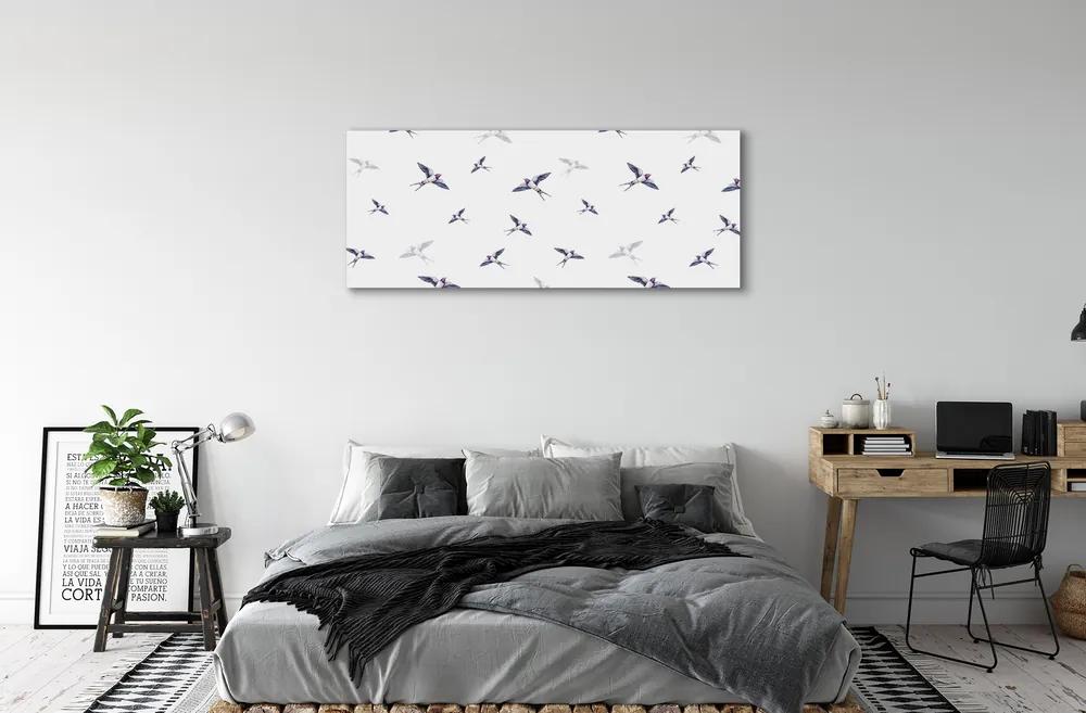 Tablouri canvas Păsări cu flori