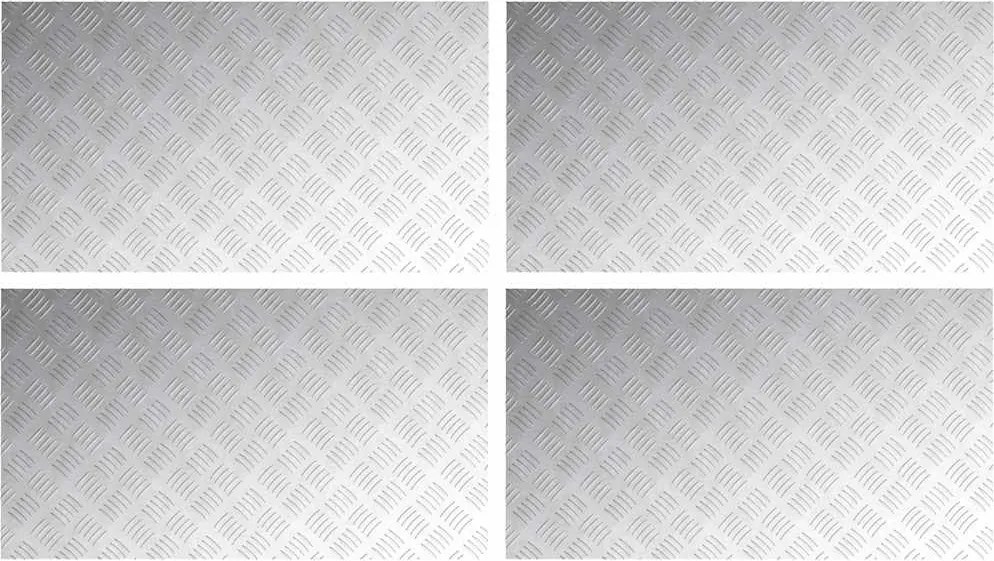 vidaXL Trepte Dreptunghiular 4 pcs Argintiu 90 x 50 cm Aluminiu