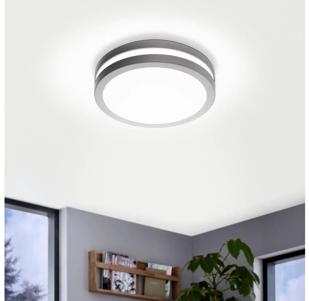 Plafonieră LED dimabilă pentru baie Eglo 33572 LOCANA-C 14W/230V IP44 argintiu