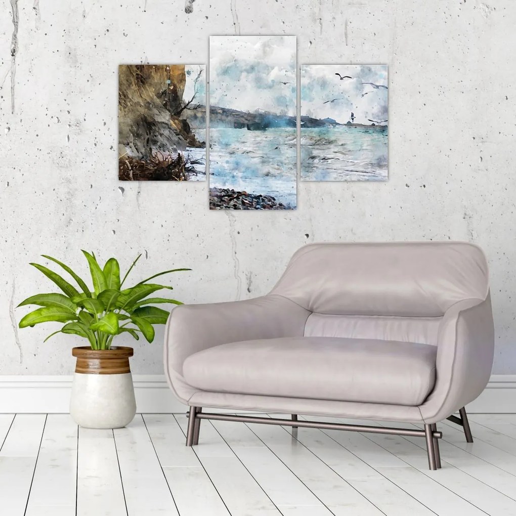 Tablou - Recif, acuarelă (90x60 cm)