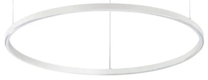 Ideal Lux - Lustră LED suspendată pe cablu ORACLE SLIM, 40 W, 230 V, 3000 K, Ø 70 cm, albă