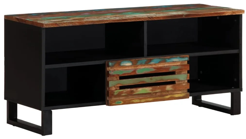 vidaXL Dulap TV, 100x34x46 cm, lemn masiv de acacia