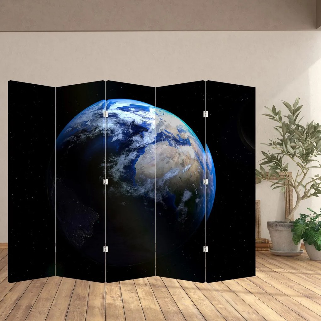 Paravan - Planeta Pământul (210x170 cm)