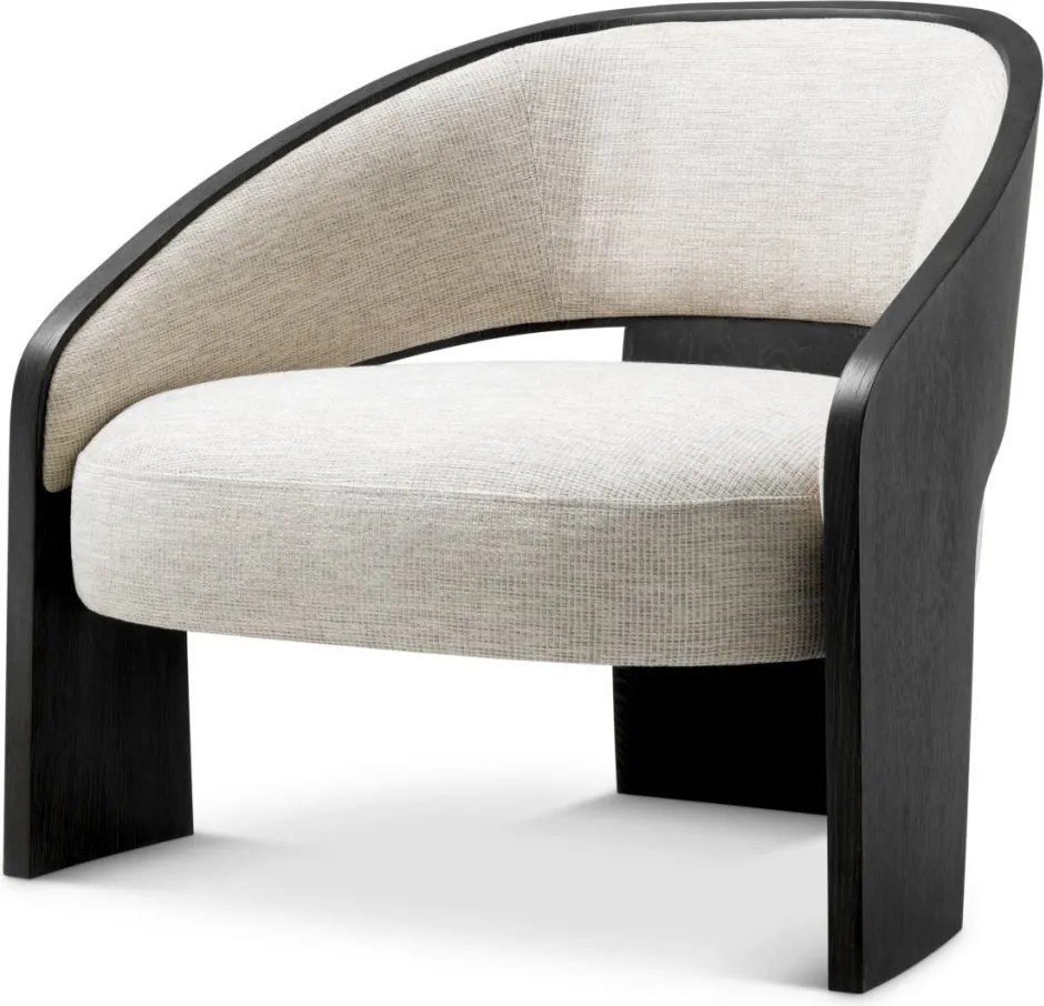 Fotoliu LUX Furnir Stejar Gri Carbune, Zephira