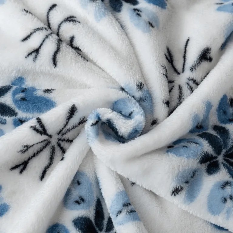 Patura cocolino ICY FLAKES, alba Dimensiune: 200 x 220 cm