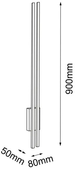 Aplică LED EBORA 2xLED/3,8W/230V Amplex 8243