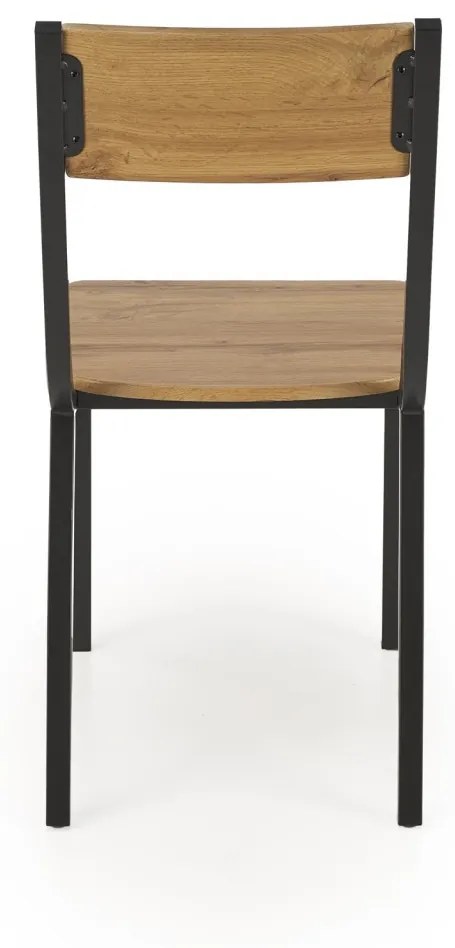 Set masa + 4 scaune Milton natur/negru