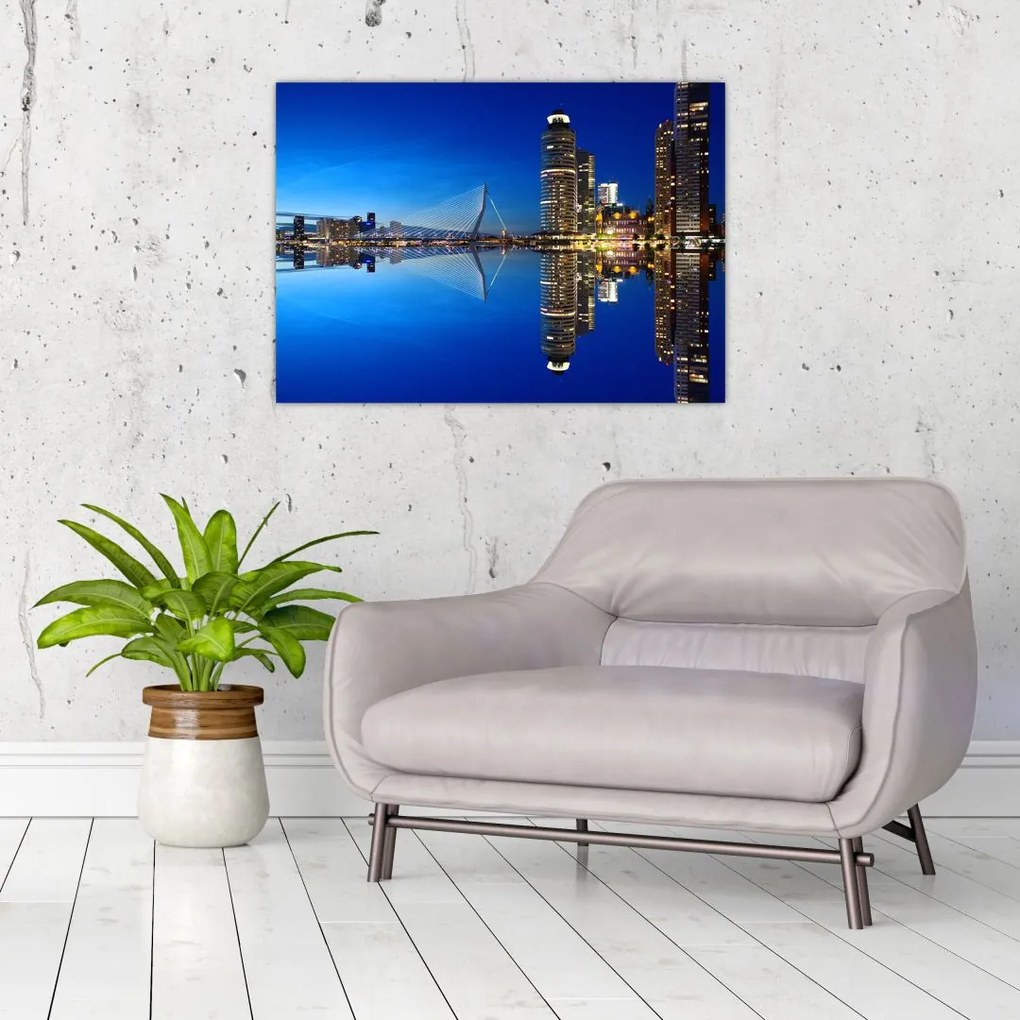 Tablou - Rotterdam nocturn (70x50 cm)