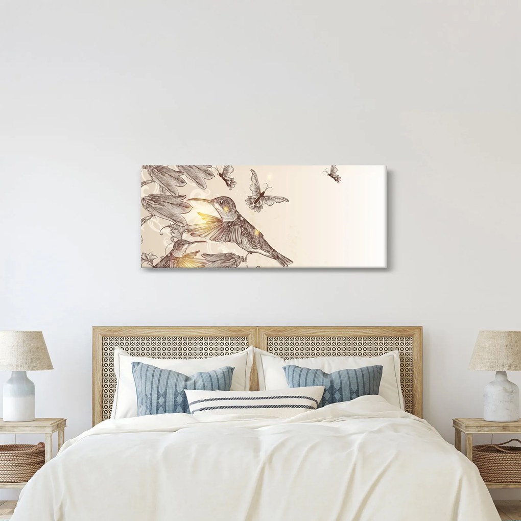 Tablou - Colibri (120x50 cm)