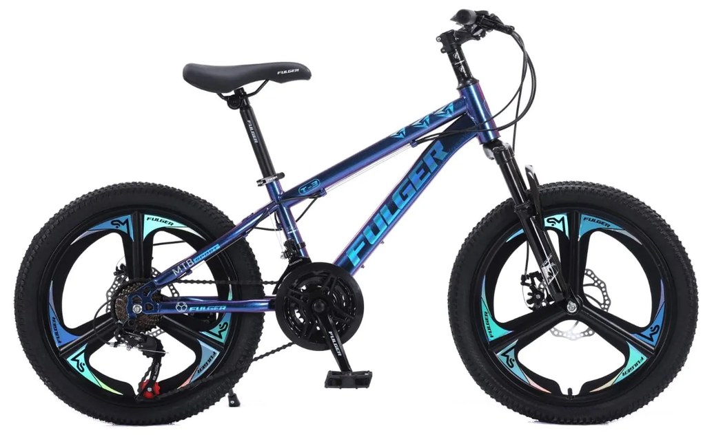 Bicicleta Fulger by Caraiman, roti 20 inch, cadru otel, frane pe disc, cameleon, BC83