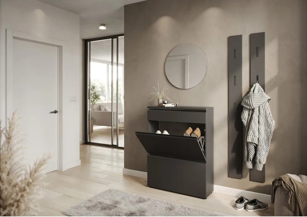 Pantofar gri antracit 80x107x29 cm Baldone – Germania