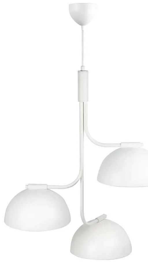Pendul cu 3 surse de iluminat design modern TULLIO alb