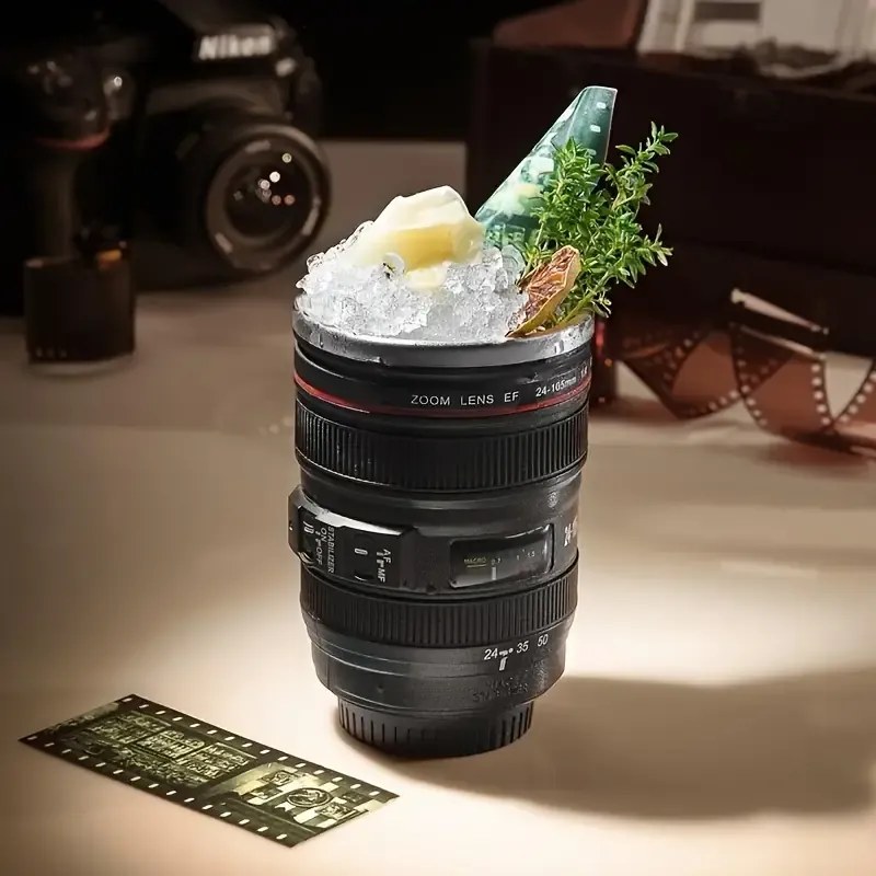 Zaparkorun Caniam - cană termică în formă de obiectiv, inclusiv o pungă de transport