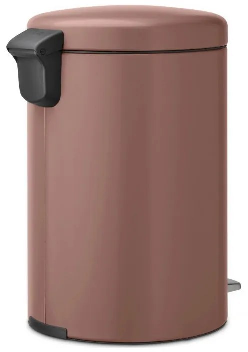 Cos cu pedala Brabantia NewIcon 1008849, 20 L, Inchidere lina, Baza antiderapanta, Finisaj satinat, Maro