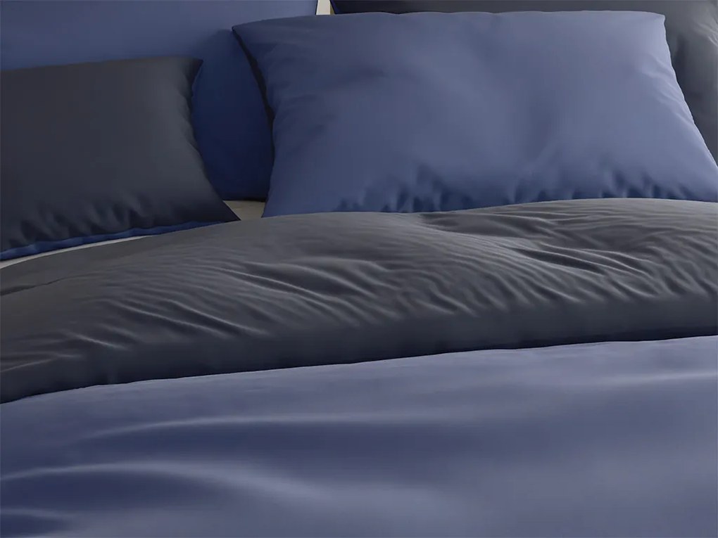 Lenjerie de pat din bumbac MONOCHROMATIC gri-albastru Dimensiune lenjerie de pat: 70 x 90 cm | 140 x 200 cm