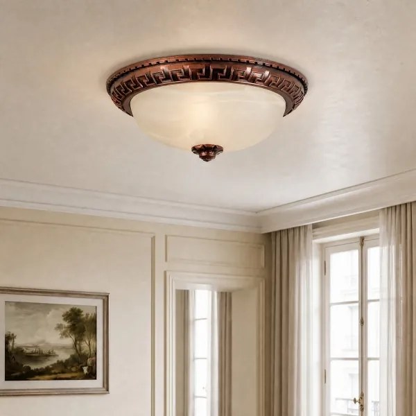 Brilagi - Plafonieră FRESCO 2xE27/40W/230V Ø 30 cm culoare cupru