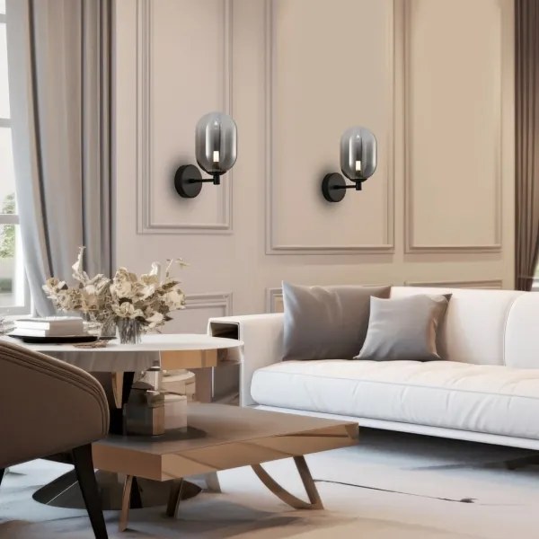 Lampă de perete ALIAS 1xG9/8W/230V negru/gri