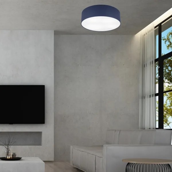 Plafonieră SIRJA PASTEL DOUBLE 4xE27/15W/230V d. 45 cm albastru închis