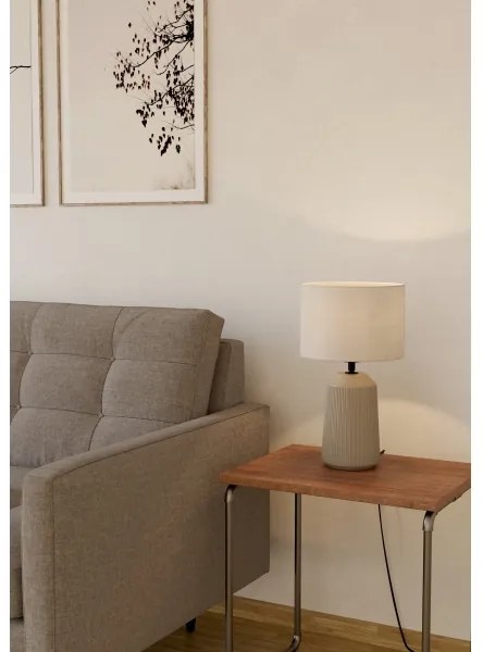 Lampă de masă Eglo 900823 CAPALBIO 1xE27/40W/230V crem